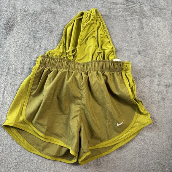 NNike Womens Shorts Small Green Tempo Dri-Fit CU8890-333 Running Performance New - Picture 6 of 9